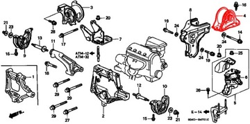 FEBEST HM-CRVMRR LOŽISKO MOTORU