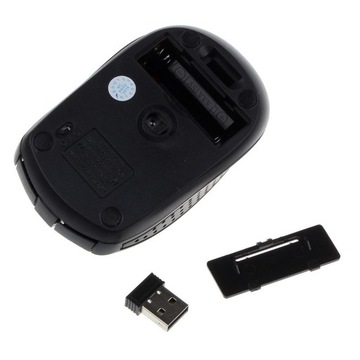 Мини оптическая мышь 2.4G, 6 кнопок, 1800 DPI для компьютера, красная