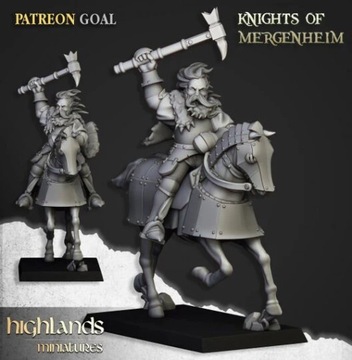 Highlands Miniatures Knights of Mergenheim CMD (3 модели)