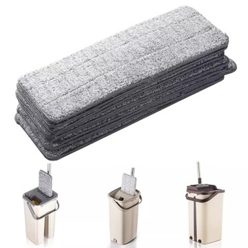 НАКЛАДКА ДЛЯ ПЛОСКОЙ ШВАБРЫ ИЗ МИКРОФИБРЫ 10 шт.