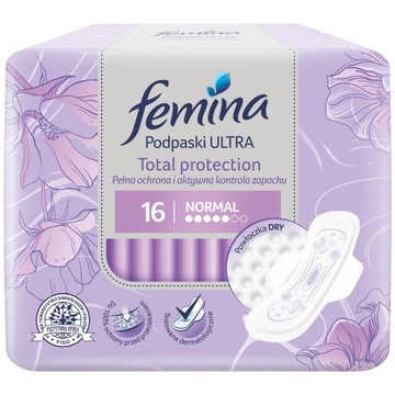 ++ Femina Ultra Total protection podpaski ze skrzydełkami Normal 16 szt