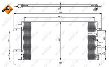 NRF CHLADIČ KLIMATIZACE AUDI A7 4G Q5 8R