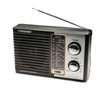 Radio Przenośne TIROSS AM FM SW Sieciowo-Bateryjne