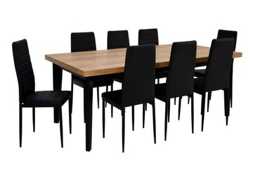 duży zestaw stół 8 krzeseł DO KUCHNI jadalni LOFT