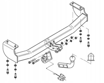 SPOLEHLIVÝ ZAŘÍZENÍ(HÁK) TÁŽNÝ SUZUKI GRAND VITARA 98-2005