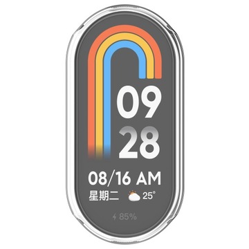 ЧЕХОЛ 2 В 1 С КРЫШКОЙ ЭКРАНА ДЛЯ СМАРТБАНДА XIAOMI MI BAND 9 / NFC - ПРОЗРАЧНЫЙ