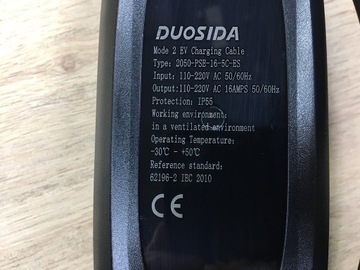 Зарядное устройство 16А 230В 3,6кВт ЕВРОПЕЙСКАЯ ВЕРСИЯ Электрик Тип 2 Кабель 5м