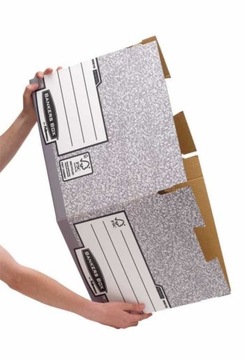 Ящик для архивирования со съемной крышкой 340х295х405мм серый Fellowes x8