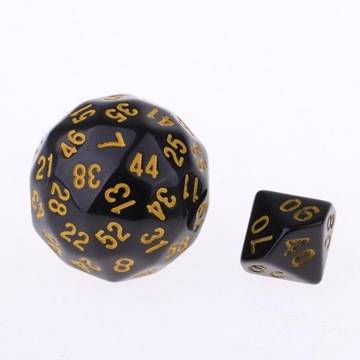 10 штук акриловых многогранных кубиков для игры DND RPG желтого цвета