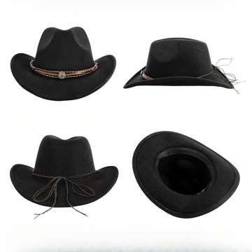 КОВБОЙСКАЯ ШЛЯПА КАНТРИ-ВЕСТЕРН ДЛЯ ВЗРОСЛЫХ, ЗАПАДНЫЙ КОВБОЙ