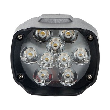 REFLEKTOR HALOGEN LAMPA 9x LED MOTOCYKL MOTOR QUAD