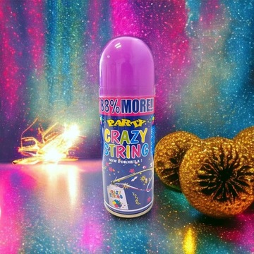 СПРЕЙ-СЕРПЕНТИН КОНФЕТТИ ДЛЯ ВЕЧЕРИНКИ ДНЯ РОЖДЕНИЯ NEON FUN 250мл