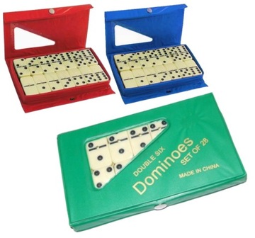 KLASYCZNE DOMINO W ETUI TRADYCYJNE SZÓSTKOWE 28 EL