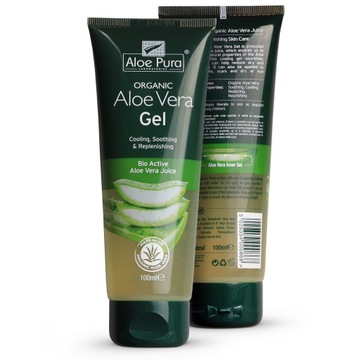 PURA ALOE VERA - Żel Aloesowy do twarzy, ciała, włosów 100ml