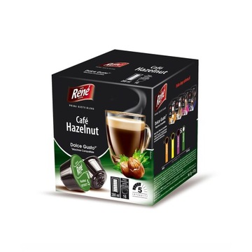 Kapsułki do Dolce Gusto René CAFE HAZELNUT / KAWA ORZECHOWA 16 szt.