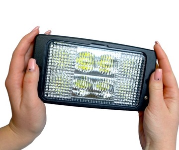 LAMPA PRZEDNIA LEDOWA ROZPROCZONA 8 LED DIODY OSRAM 12-24V 40W FENDT CASE