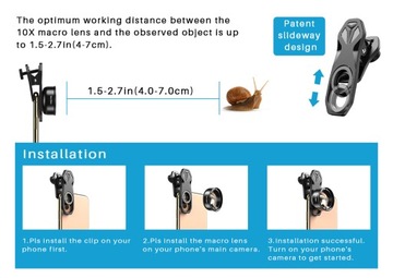 Макрообъектив 100 мм для телефона с изображением 4K Apexel APL-HB100M