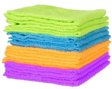 12x MIĘKKA ŚCIERKA ŚCIERECZKA Z MIKROFIBRY DO SZYB JAKOŚĆ 30x30