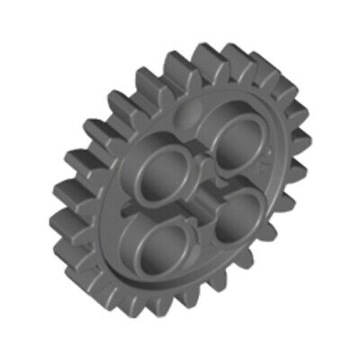 Lego Technic 24505 zębatka 24 zęby ciemnoszara 2 sztuki