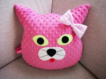 Подушка Кошка Котенок 40х35 Минки хлопок Мягкая игрушка