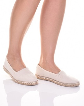 LEKKIE ESPADRYLE DAMSKIE MODNE TENISÓWKI WSUWANE NA WIOSNĘ LATO WAKACJE