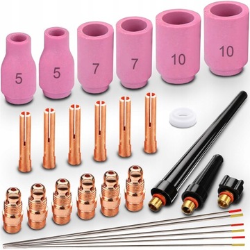 ПРИНАДЛЕЖНОСТИ ДЛЯ TIG AC/DC ПРИНАДЛЕЖНОСТИ ДЛЯ СВАРКИ Проволочные сопла