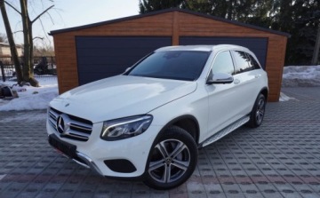 Mercedes GLC C253 SUV 2.0 250 211KM 2018 Mercedes-Benz GLC Bezwypadkowy Serwisowany 1-Wlasciciel Navi Kamera360 HUD