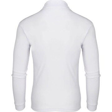 Golf Męski Elastyczna Koszulka Biała Bawełna L