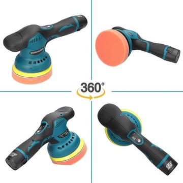 полировальная машинка для автомобилей, полировальная машинка для аккумуляторов с регулировкой, губки, подушечки, набор 18x