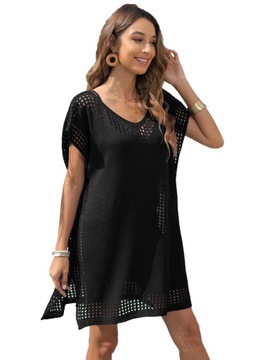 ПАРЕО пляжное платье БОХО туника с вышивкой ЦВЕТА