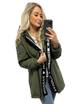 ASYMETRYCZNA PARKA kurtka Z KAPTUREM 4 KOLORY 6XL