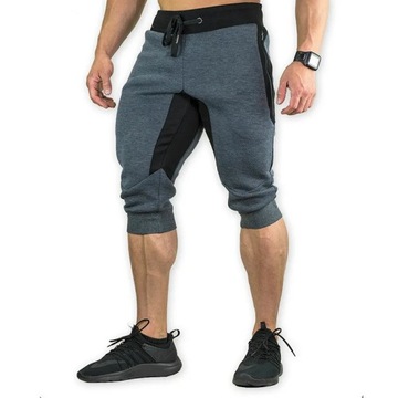 Men's Cotton Casual shorts 3/4 Jogger Capri Pants