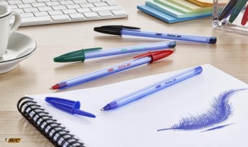 ШАРИКОВАЯ РУЧКА BIC CRISTAL SOFT СИНЯЯ ТОЛЩИНОЙ 1,2 ММ С КРЫШКОЙ ОФИС ШКОЛА