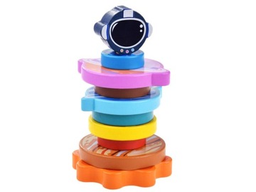 Пазл-пирамида, деревянная башня, планеты, космос, 10 штук ZA4691