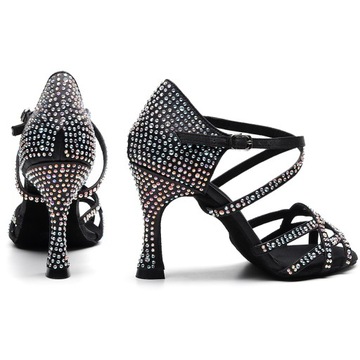 ТАНЦЕВАЛЬНАЯ ТУФЛИ ДЛЯ ДЕВОЧЕК С ЦИРКОНИЕМ 7,5 СМ 35