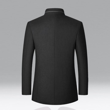 ЭЛЕГАНТНОЕ МУЖСКОЕ ШЕРСТЯНОЕ ОСЕННЕ-ЗИМНЕЕ ПАЛЬТО