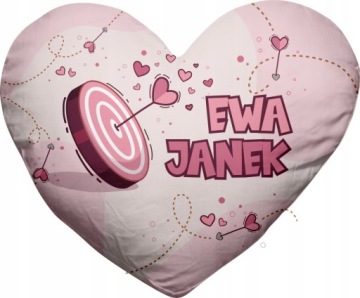 PODUSZKA SERCE PREZENT WALENTYNKI Z IMIONAMI