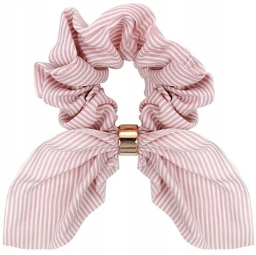 Csíkos scrunchie - Rózsaszín Csíkos scrunchie - Rózsaszín