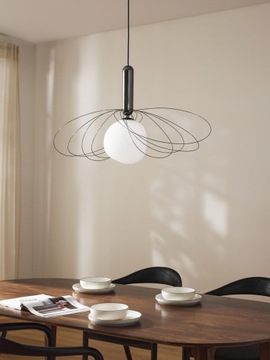 Lampa wisząca Westwing Dela Biały, czarny