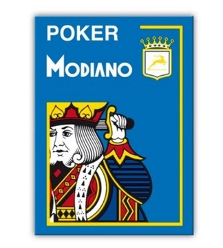 Karty Modiano 4 Jumbo 100% Plastic Jasnoniebieskie