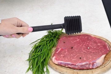 Толкатель MEAT POTATO 5в1, 5-сторонний, черный, сплошной, трамбовка