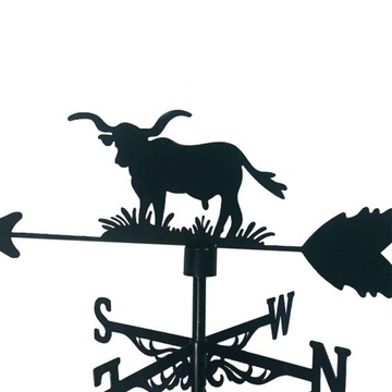 Садовый флюгер на крыше, на заднем дворе, вечеринка, указатель направления ветра, форма коровы