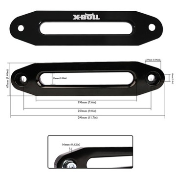 WYCIĄGARKA DO LAWET X-BULL 13000 SYNTETYK 5,9T 12V