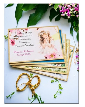 MAG 1 Podziękowanie pamiątka dla gości komunijnych komunia magnes COMMUNION