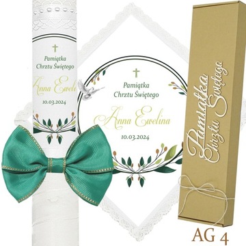 КРЕЩЕННАЯ СВЕЧА, КРЕЩЕННАЯ ОДЕЖДА, подсвечник для мальчика и девочки