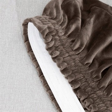 ЧЕХОЛ ДЛЯ ДИВАНА, ЭЛАСТИЧНЫЙ ВЕЛЮР, БАРХАТ, 190-230 КОРИЧНЕВЫЙ