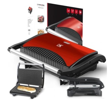OPIEKACZ TOSTER GRILL do KANAPEK PANINI TORTILLA 700W POWŁOKA NON STICK
