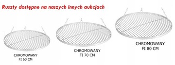 ХРОМИРОВАННАЯ РЕШЕТКА ДЛЯ ШТАТИВА, КРУГЛАЯ, ПОДВЕСНАЯ, НЕРЖАВЕЮЩАЯ, 80 СМ