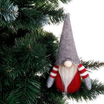 РОЖДЕСТВЕНСКИЙ ГНОМ РОЗОВЫЙ ГЛИТТЕР Статуэтка ГНОМА в подарок