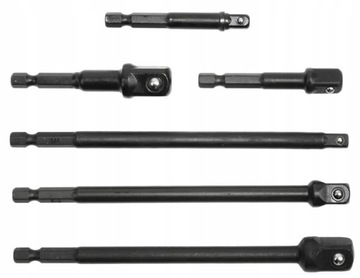 НАБОР УДЛИНИТЕЛЕЙ УДАЛЕННЫХ ШЕСТИГРАННЫХ 1/4, 1/2, 3/8